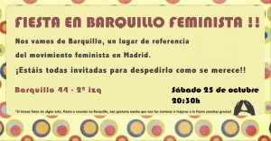 Con motivo del cierre de Barquillo 44, celebramos esta fiesta, para despedirlo como se merece.